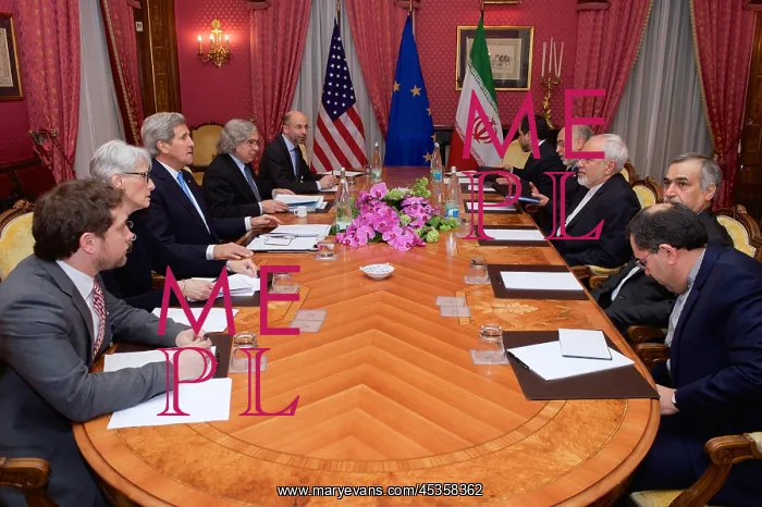 : Iranian Foreign Minister Zarif and U.S. representatives : Iranian Foreign Minister Zarif and U.S. representatives