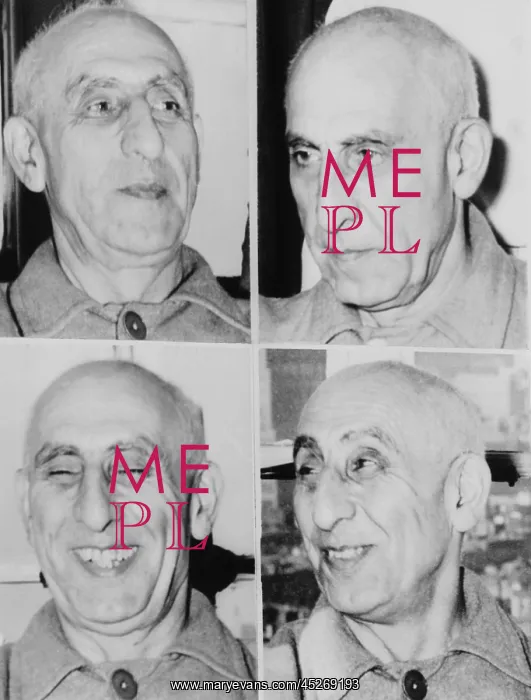 : Iranian premier Mohammed Mossadegh in August 1953 : Iranian premier Mohammed Mossadegh in August 1953