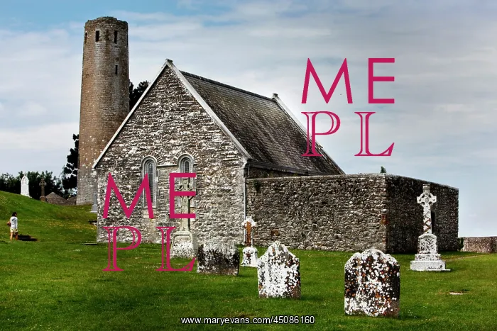 : Ireland. Low angle view of Temple Connor, 1010, by Cathal O'Conor, : Ireland. Low angle view of Temple Connor, 1010, by Cathal O'Conor,