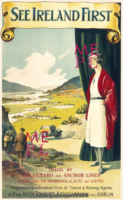 : See Ireland First travel Poster : See Ireland First travel Poster