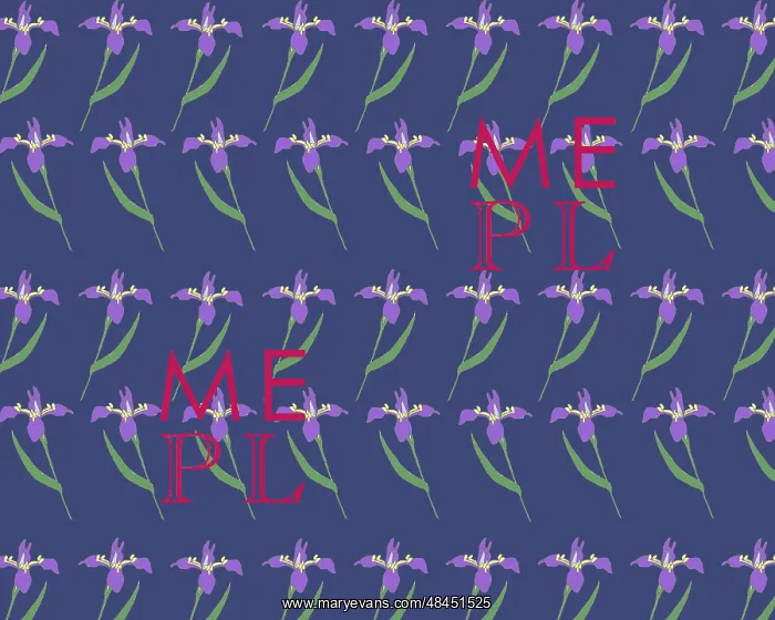 : Iris repeating pattern