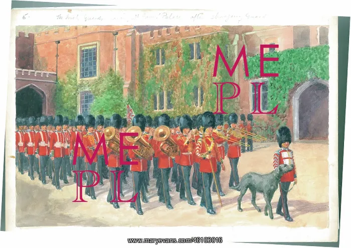  : The Irish Guards leaving St. James's Palace