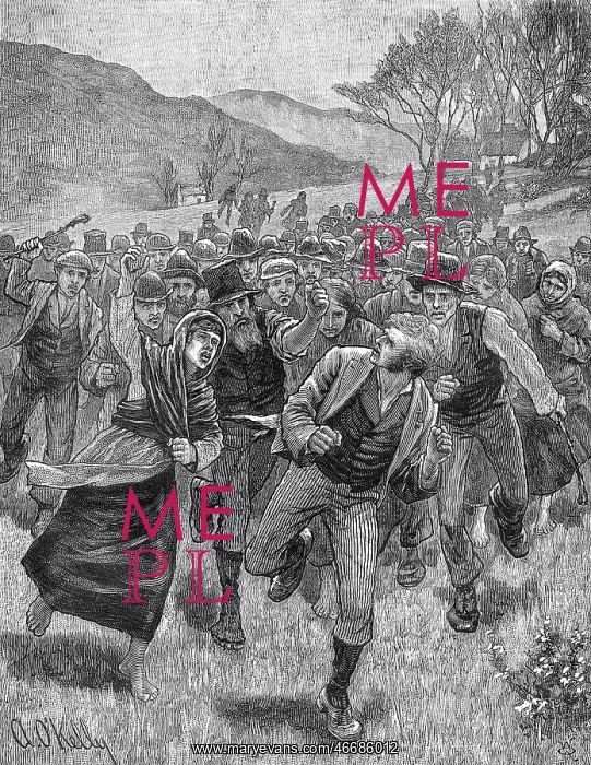 : The Irish Land League Agitation: attack on a process server : The Irish Land League Agitation: attack on a process server