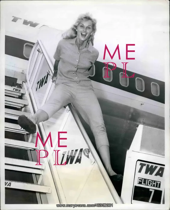 : Irish McCalla, Sheena Queen of the Jungle, on TWA : Irish McCalla, Sheena Queen of the Jungle, on TWA