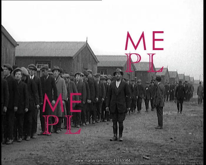 : Irish Prisoners Lining Up in a Prison Ground : Irish Prisoners Lining Up in a Prison Ground