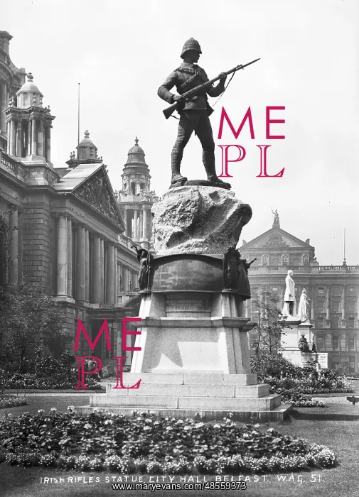 : Irish Rifles Statue, City Hall, Belfast : Irish Rifles Statue, City Hall, Belfast