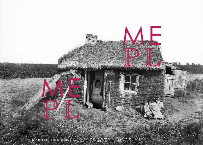  : An Irish Sod Built Cabin, Co Antrim