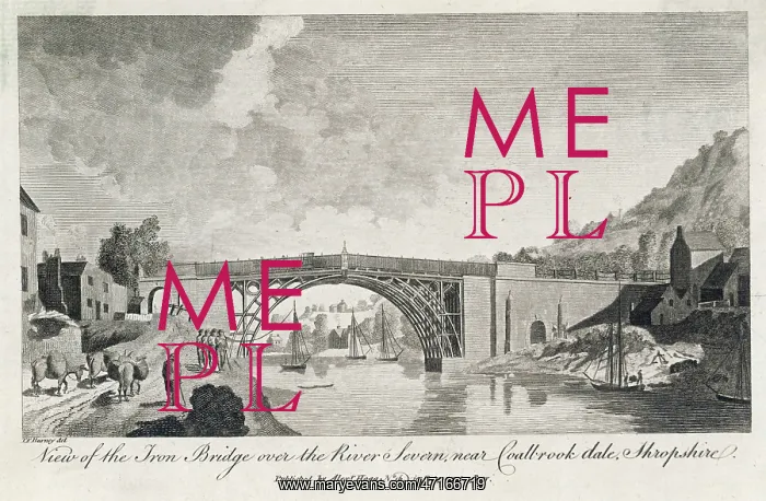 : Iron bridge at Coalbrookdale, Shropshire : Iron bridge at Coalbrookdale, Shropshire