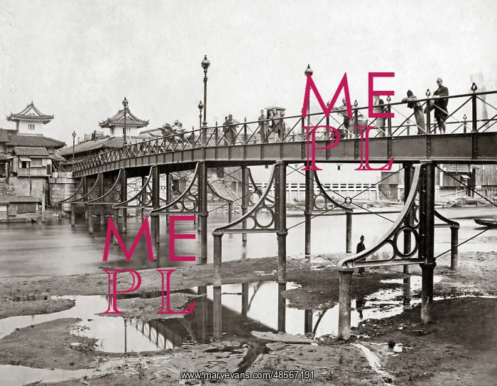  : Iron bridge, Osaka, Japan, circa 1880s