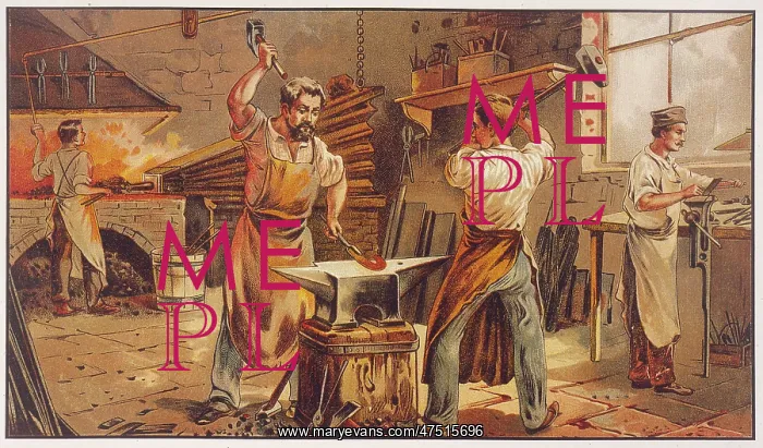 : An Iron Foundry - 19th century : An Iron Foundry - 19th century