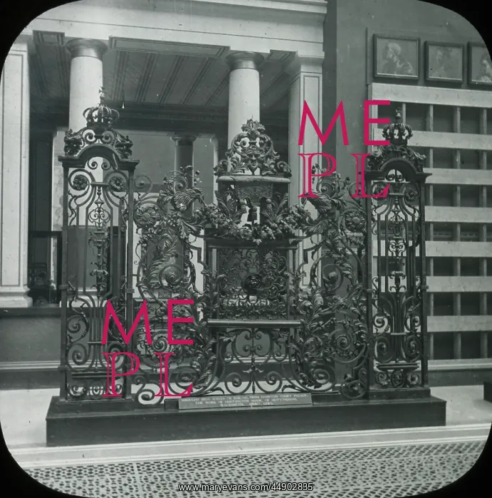 : Iron gate from Hampton Court by Huntingdon Shaw : Iron gate from Hampton Court by Huntingdon Shaw