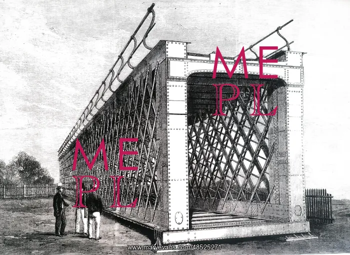 : Iron lattice bridge to be erected across the Jumna : Iron lattice bridge to be erected across the Jumna