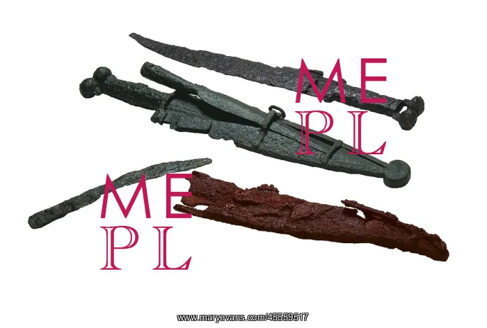 : Iron weapons of a warrior (5th-4th c. BC). Celtic : Iron weapons of a warrior (5th-4th c. BC). Celtic