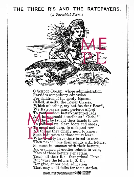  : Ironic verse on the costs of boarding school
