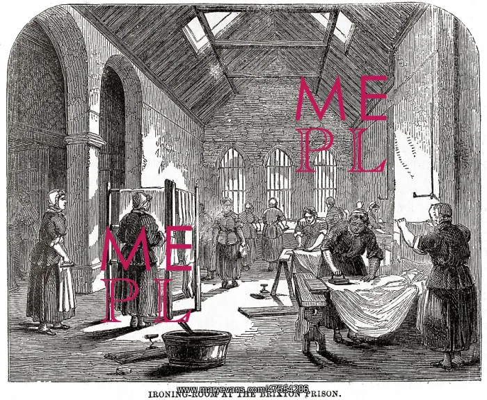  : Ironing room at Brixton Prison