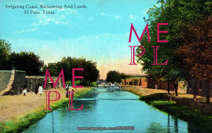 : Irrigating Canal - El Paso, Texas, USA : Irrigating Canal - El Paso, Texas, USA