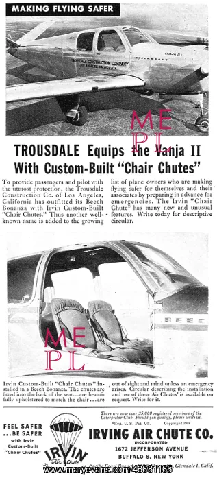  : Irvin Chair Chutes