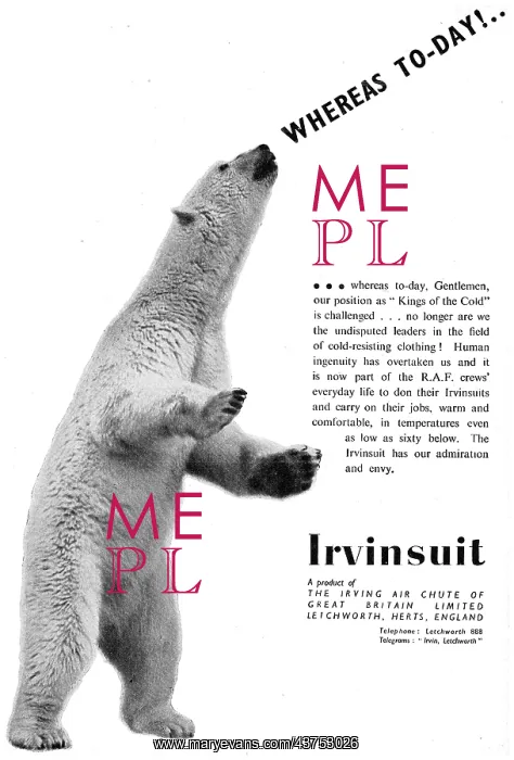 : Irvin Parachutes - Irvinsuit : Irvin Parachutes - Irvinsuit