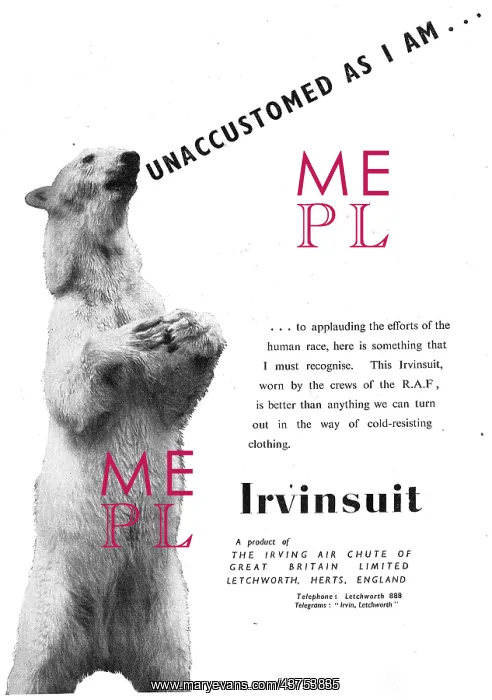 : Irvin Parachutes - Irvinsuit : Irvin Parachutes - Irvinsuit