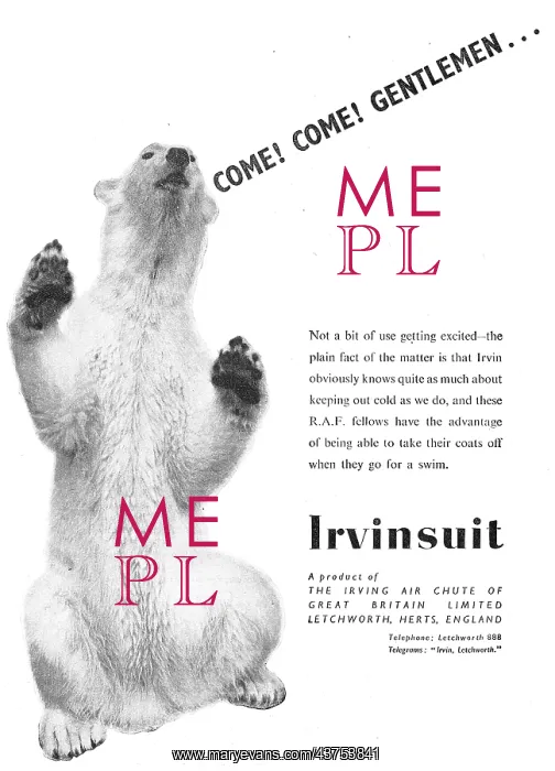 : Irvin Parachutes - Irvinsuit : Irvin Parachutes - Irvinsuit