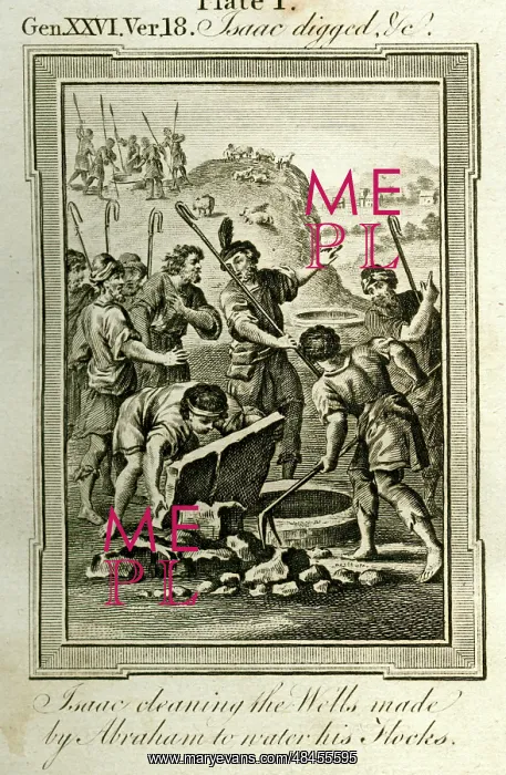 : Isaac cleaning the wells : Isaac cleaning the wells