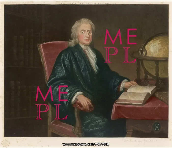 : Isaac Newton, Scientist - Seated : Isaac Newton, Scientist - Seated