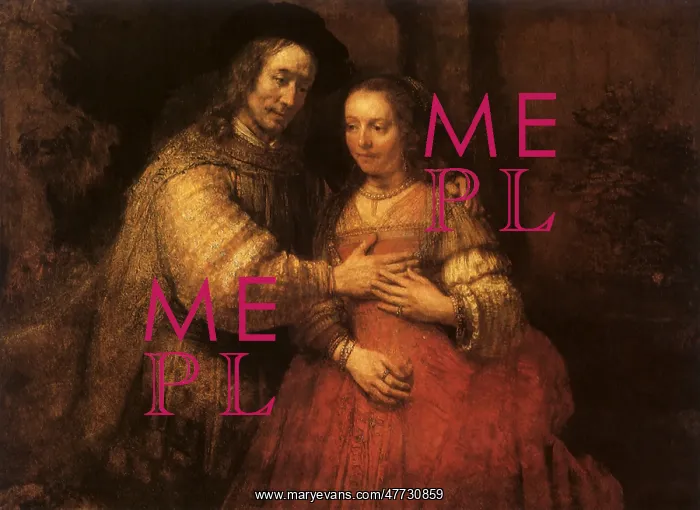 : Isaac and Rebecca, by Rembrandt : Isaac and Rebecca, by Rembrandt