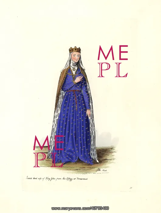 : Isabel, third wife of King John from her effigy : Isabel, third wife of King John from her effigy