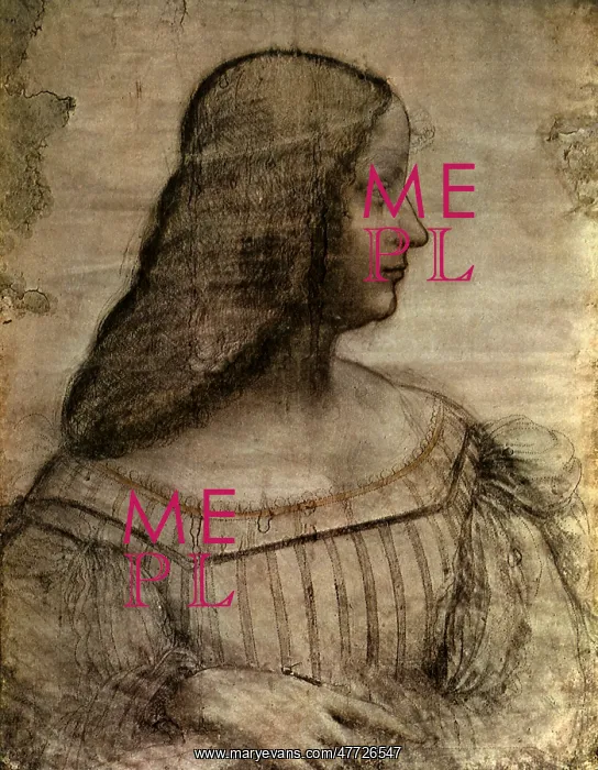: Isabella d'Este, by Da Vinci : Isabella d'Este, by Da Vinci
