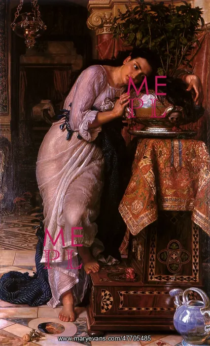 : Isabella and the Pot of Basil, by Holman Hunt : Isabella and the Pot of Basil, by Holman Hunt