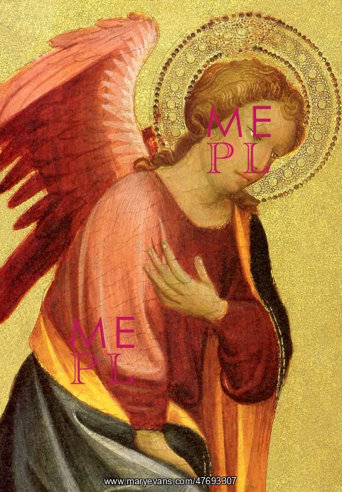 : Isaiah with Two Angels (detail) : Isaiah with Two Angels (detail)