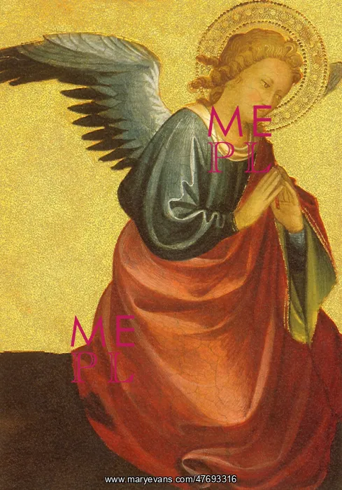 : Isaiah with Two Angels (detail) : Isaiah with Two Angels (detail)