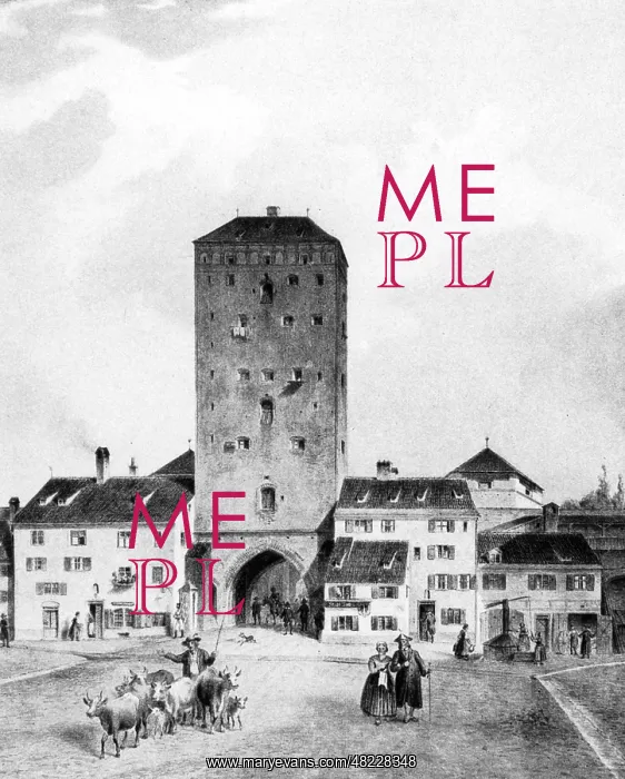: Isartor in Munich, 1820 : Isartor in Munich, 1820
