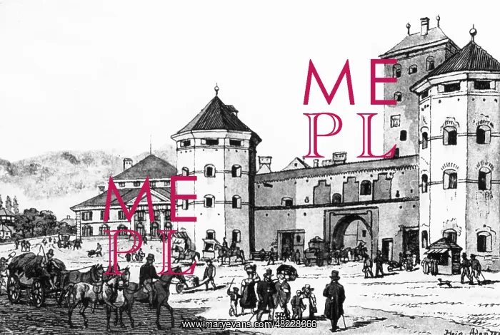 : Isartor in Munich, 1829 : Isartor in Munich, 1829