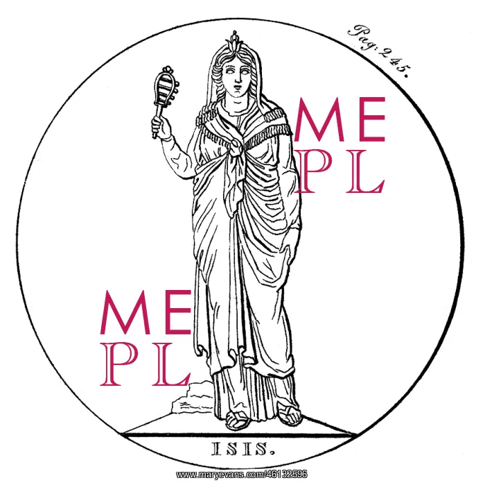 : Isis, Egyptian goddess : Isis, Egyptian goddess