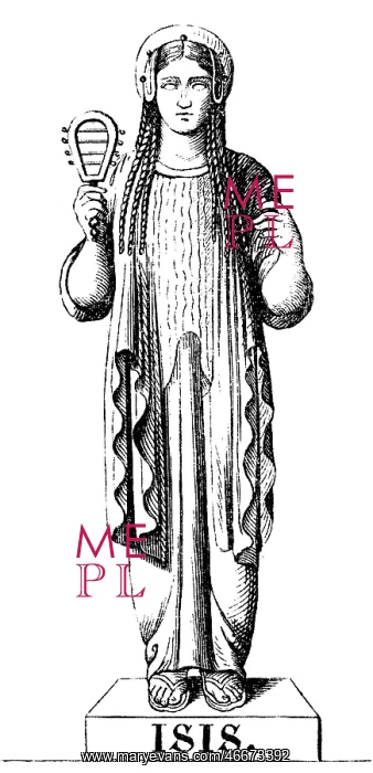 : Isis, Egyptian goddess : Isis, Egyptian goddess