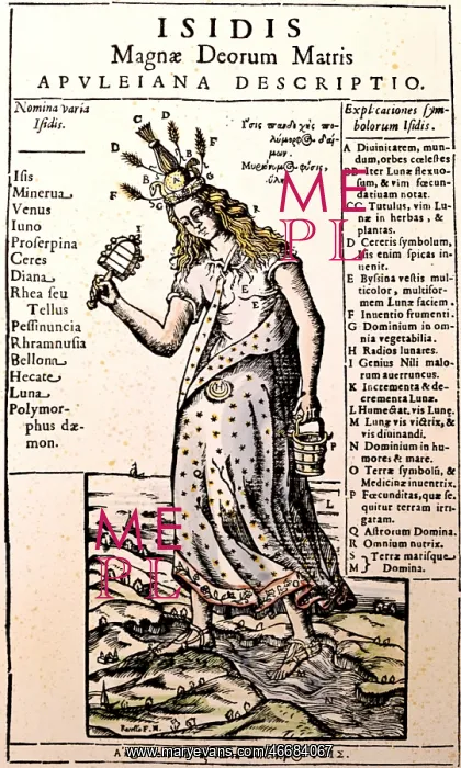 : Isis, Egyptian goddess : Isis, Egyptian goddess