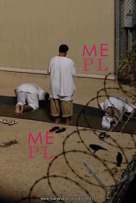 : Islamic detainees pray at Camp Delta the ? : Islamic detainees pray at Camp Delta the ?