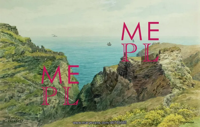 : Island and Keep, Tintagel, Cornwall : Island and Keep, Tintagel, Cornwall