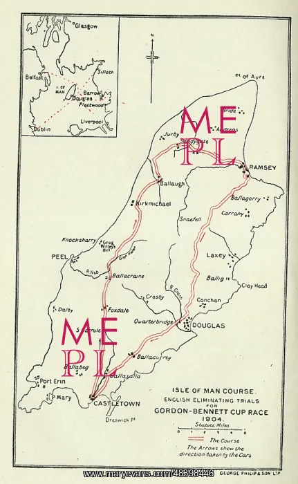 : Isle of Man Course, Gordon-Bennett Cup Race : Isle of Man Course, Gordon-Bennett Cup Race