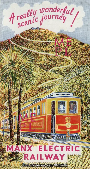 : Isle of Man, Manx Electric Railway advert : Isle of Man, Manx Electric Railway advert