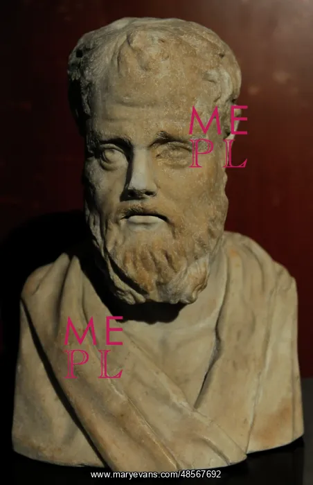 : Isokrates (436-338 BC). Bust : Isokrates (436-338 BC). Bust
