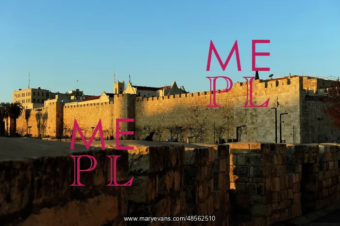  : Israel. Jerusalem. Section of the walls. Old City
