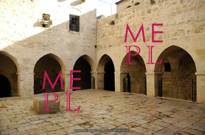 : Israel. Jerusalem. St. Francis Convent. Mount Zion. Courtyar : Israel. Jerusalem. St. Francis Convent. Mount Zion. Courtyar