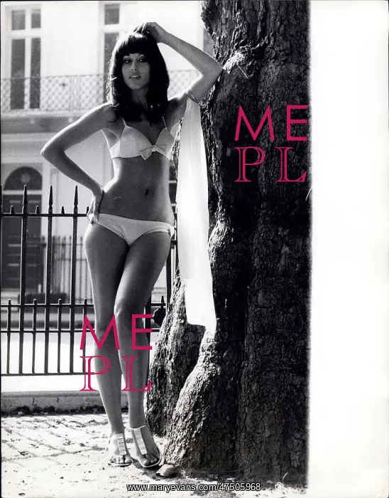 : Israeli army model in bikini, Berkeley Square, London : Israeli army model in bikini, Berkeley Square, London