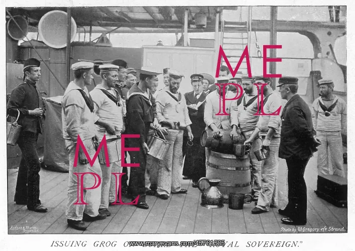 : ISSUING GROG TO NAVY : ISSUING GROG TO NAVY