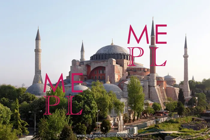 : Istanbul. General view of Hagia Sophia, 532-37, by Isidore of Miletus : Istanbul. General view of Hagia Sophia, 532-37, by Isidore of Miletus