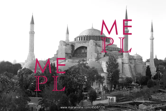 : Istanbul. General view of Hagia Sophia, 532-37, by Isidore of Miletus : Istanbul. General view of Hagia Sophia, 532-37, by Isidore of Miletus