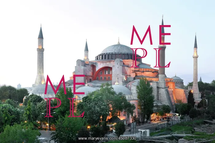 : Istanbul. General view of Hagia Sophia, 532-37, by Isidore of Miletus : Istanbul. General view of Hagia Sophia, 532-37, by Isidore of Miletus
