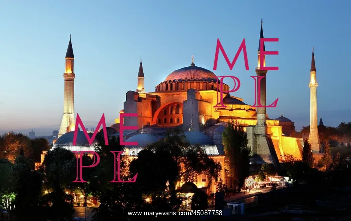 : Istanbul. General view of Hagia Sophia, 532-37, by Isidore of Miletus : Istanbul. General view of Hagia Sophia, 532-37, by Isidore of Miletus